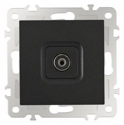 ТВ-розетка без рамки Arte Milano am-206 206.43-1.black