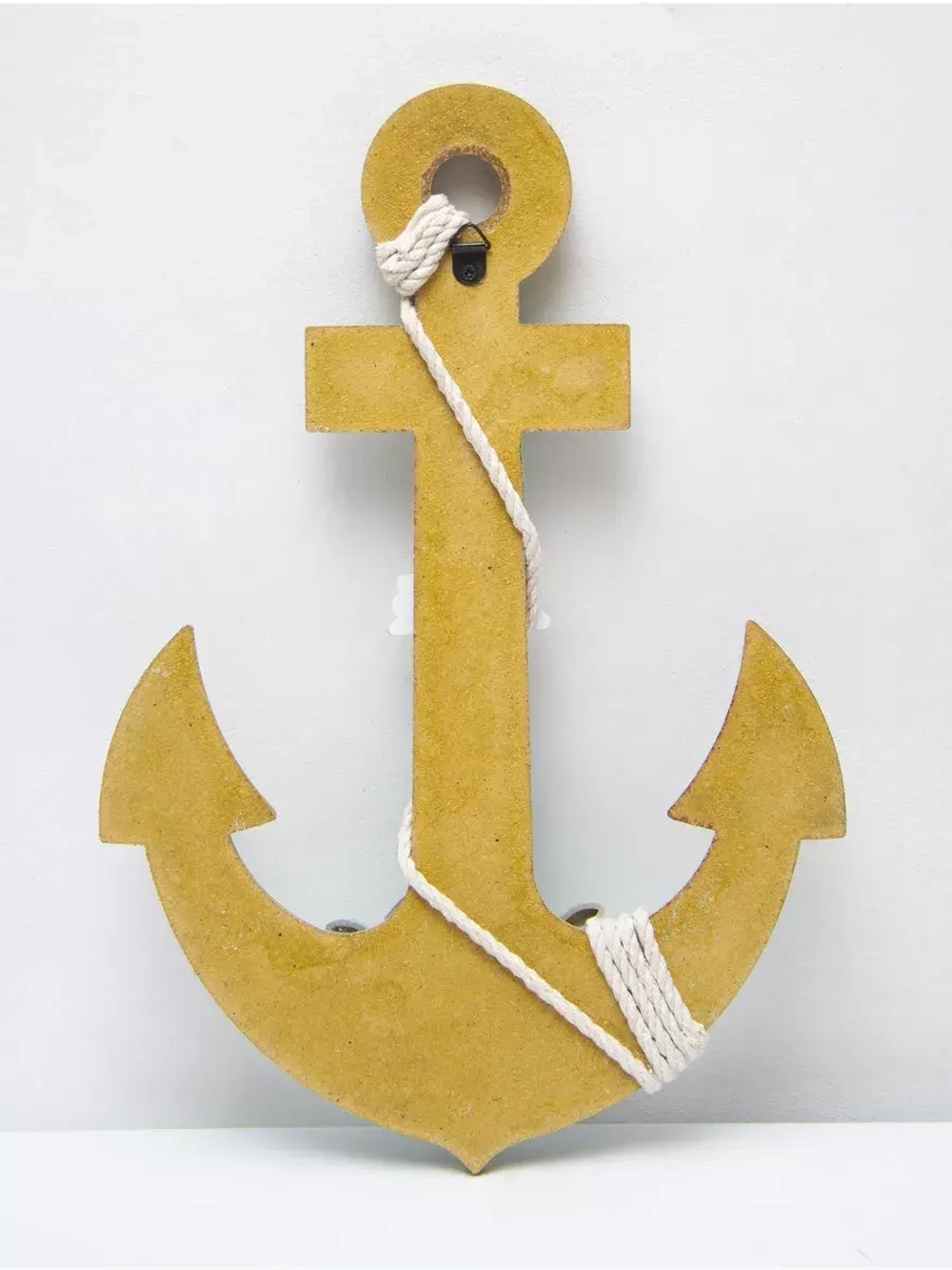 Декор на стену для интерьера "Якорь с канатом"