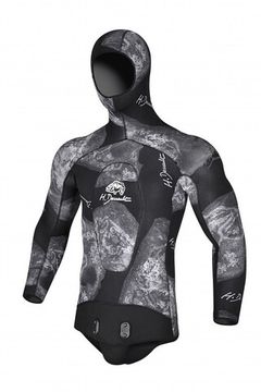 Куртка гидрокостюма H.Dessault (C4 Carbon) Black Side 7 мм