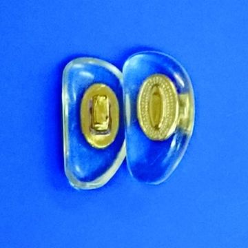 Носоупор парный мягкий на защелке с металлической вставкой L012 (15мм), 10 пар