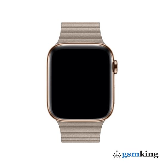 Apple Leather Loop for Apple Watch 42|44|45|49mm M Stone (Бежевый) MTHC2ZM/A