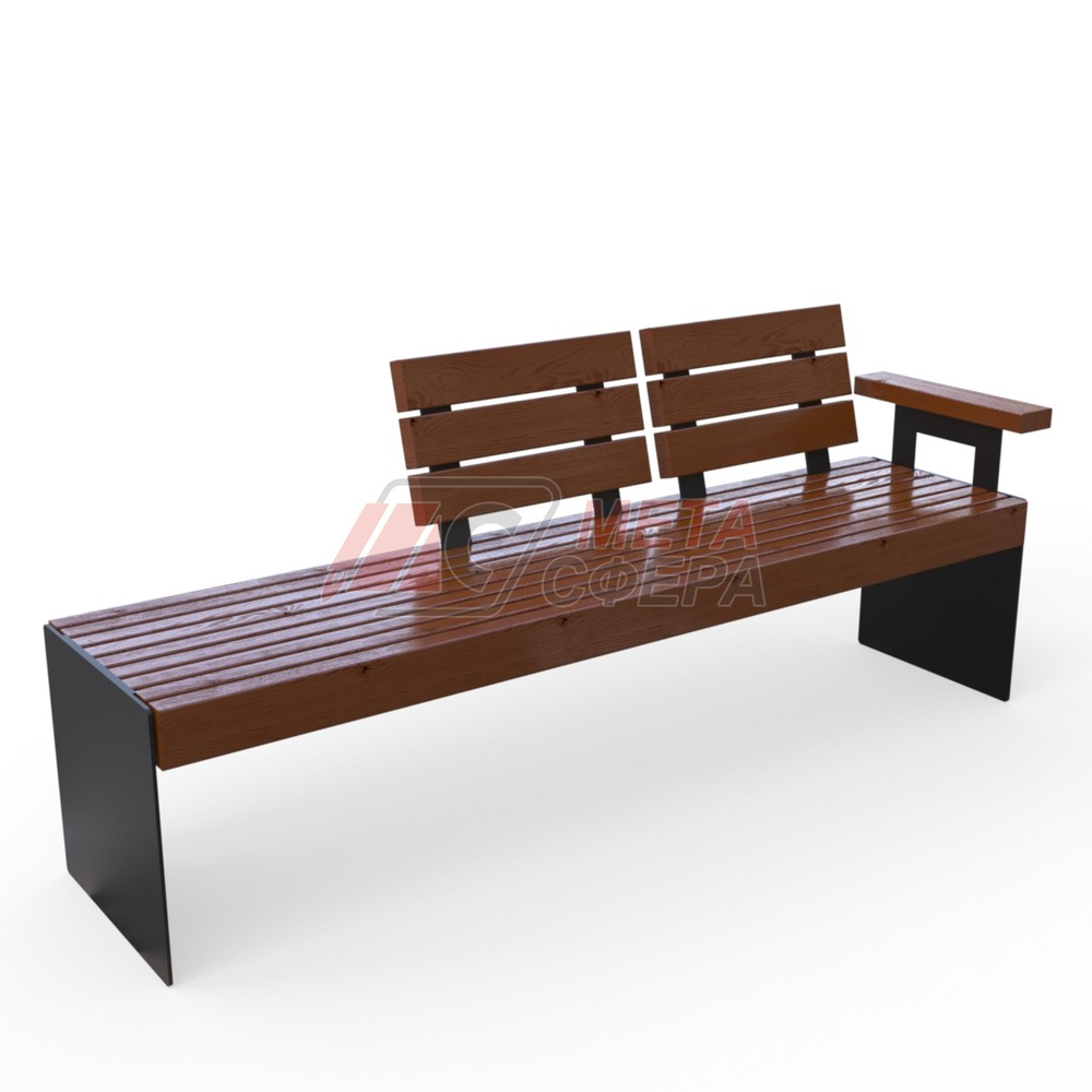 Скамейка Кросс с подлокотником