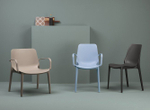Кресло пластиковое Scab Design Ginevra Lounge, тортора