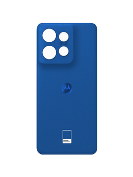 Задняя крышка для Motorola S50 5G синяя (Blue) без стекла камеры