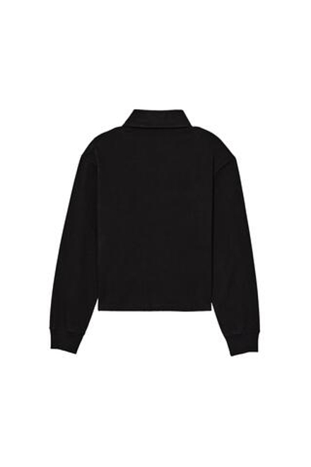 ZARA X BENITO ANTONIO ХЛОПКОВАЯ ФУТБОЛКА С ДЛИННЫМИ РУКАВАМИ, ЧЕРНЫЙ