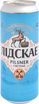 Пиво Лидское Пилснер / Lidskae Pilsner 0.45 - банка