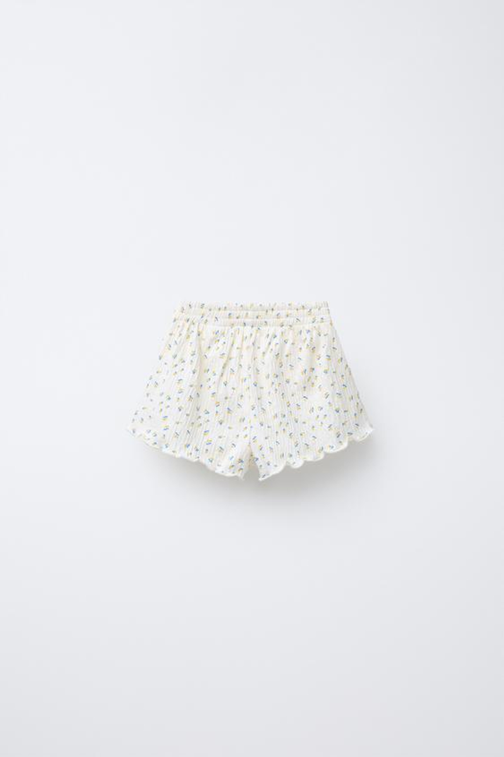 ZARA БЕРМУДЫ С ЦВЕТОЧНЫМ ПРИНТОМ, СВЕТЛЫЙ ЭКРЮ