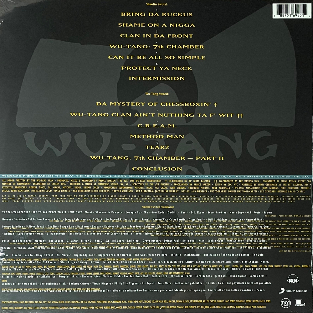 Wu-Tang Clan ‎– Enter The Wu-Tang (Европа 2016г.)