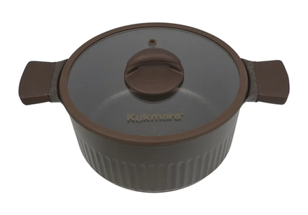 Кастрюля KUKMARA АП Stella (mokko) 5,2л со стеклянной крышкой. арт. ксм52а