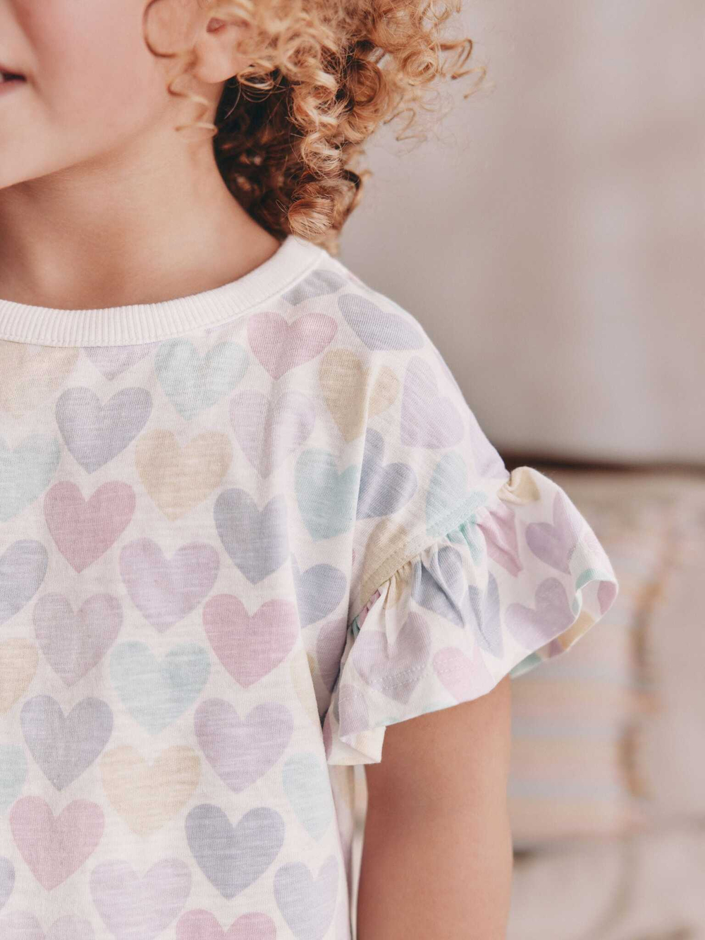 Пижама для девочки Next AC0-790, 3 шт., Сиреневый, Салатовый, Белый