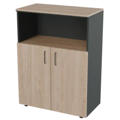 Шкаф средний широкий с нишей Prego office 800х420х1240 ПОШСШН