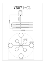 Светодиодная люстра на штанге Moderli V5071-CL Run
