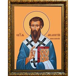 Мелетий, архиепископ Антиохийский, святитель. Икона на холсте.