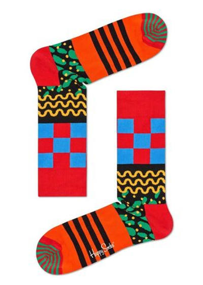 Носки унисекс Mix Max Sock с миксом узоров (Размер: 25) (Цвет: разноцветный)