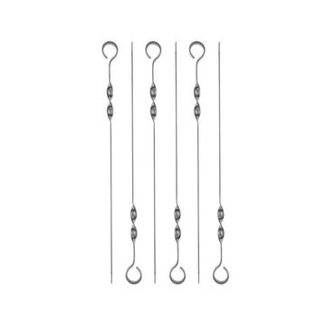 Набор плоских шампуров Helios  Лайт 6 шт в блистере 45*1 см  HS-NH UI450C-6