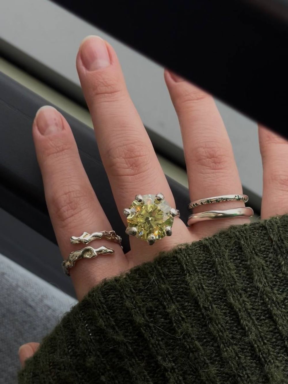 Кольцо Green La Princesse