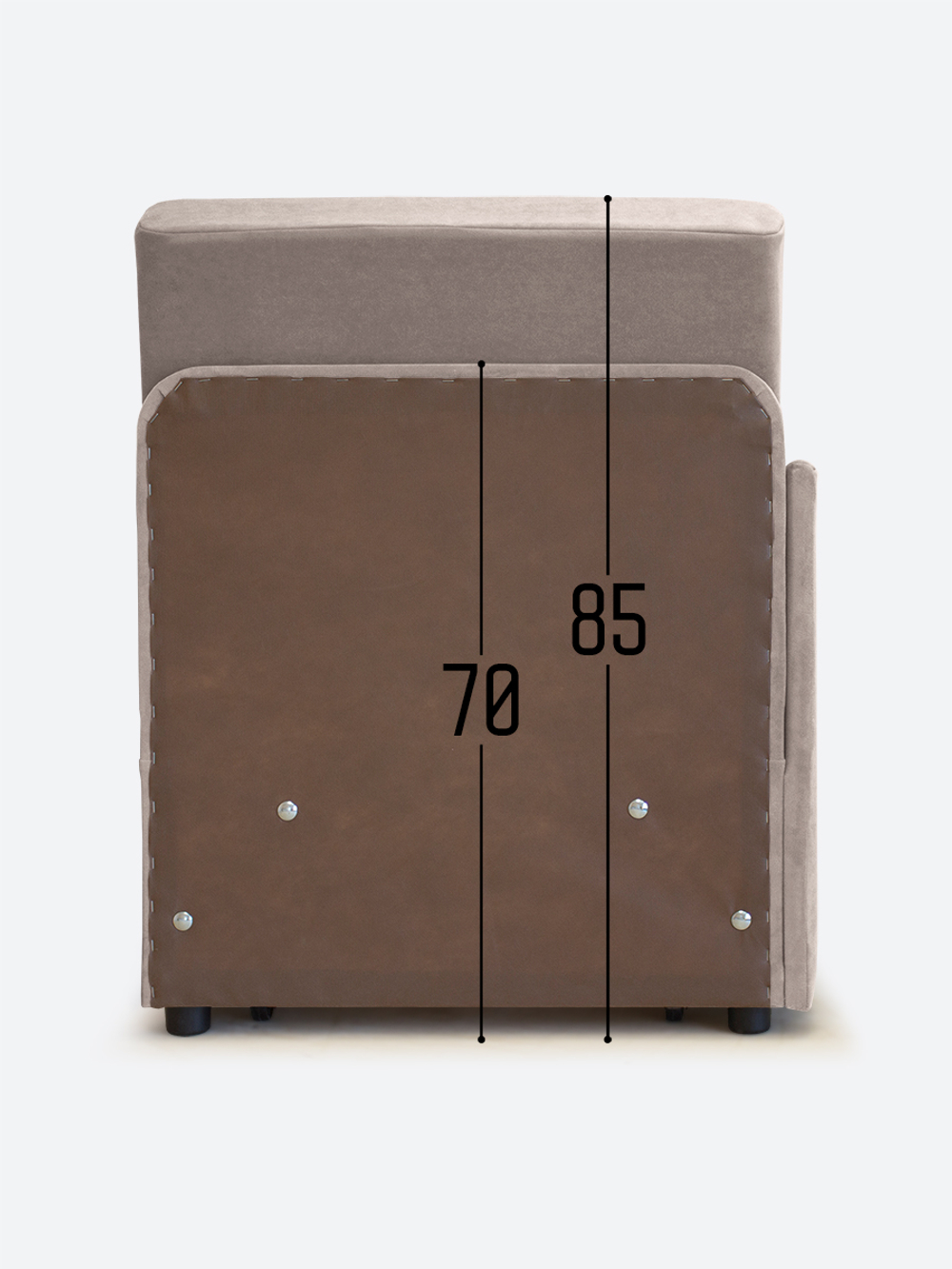 Кресло-кровать "Миник" с правым подлокотником, под правую руку