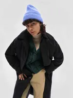 Плащ FOS Длинный Утепленный Мужской черный