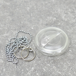 Пробка для ванной с цепочкой прозрачная