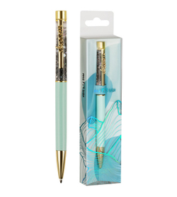 Ручка шариковая автоматическая МЕШУ 1,0 мм синяя Дрим Сэнд (MS_65946)