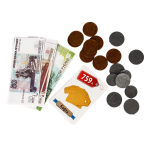 Игра настольная "Денежка. Играем в магазин. Покупаем одежду и обувь" (Т-Ц)