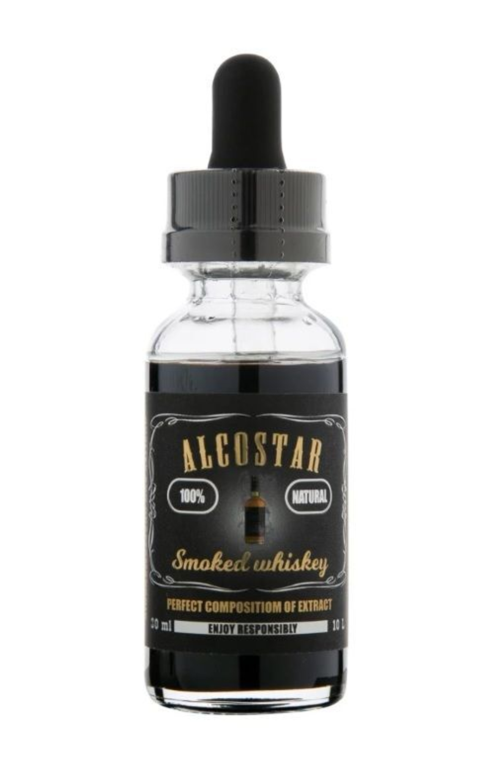 Эссенция Копченый виски, Smoked whisky Alcostar, вкусовой концентрат (ароматизатор пищевой) для самогона, 30 мл