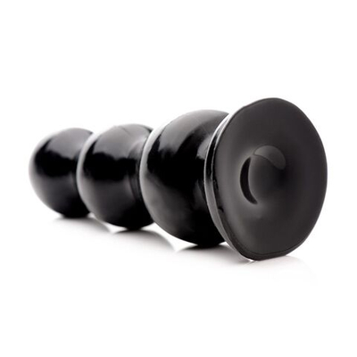 Черная анальная ёлочка Three Bumps for your Rump Butt Plug - 27,9 см. (Цвет: черный)