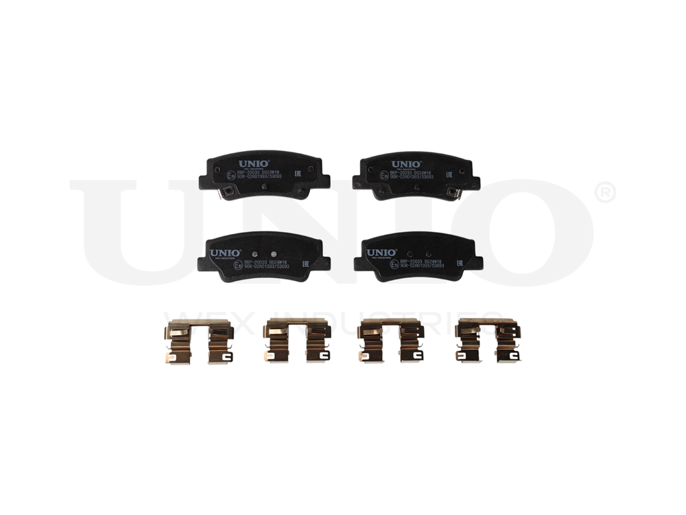 Колодки тормозные диск. задние UNIO BRP-20033