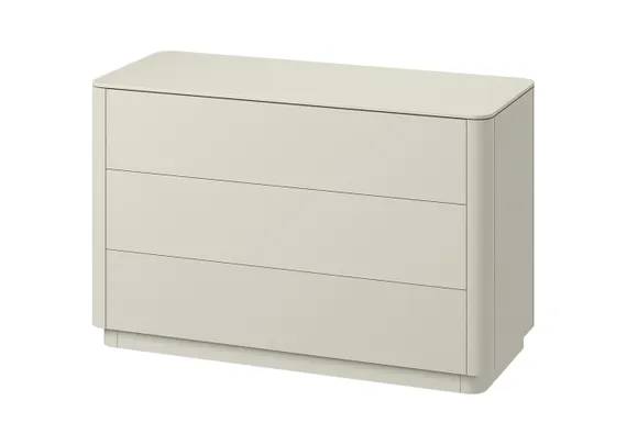 Комод Tammi 3 ящика ширина 120 см (молочный)