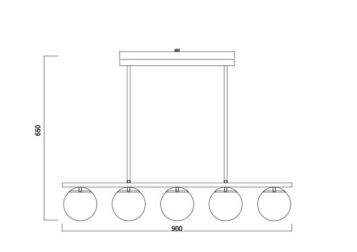 Подвесная люстра Freya Zing FR5199PL-05BS
