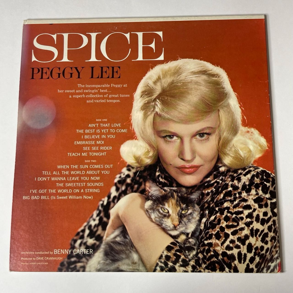 Винтажная виниловая пластинка LP Peggy Lee Sugar N Spice (USA 1962)