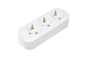 Колодка REXANT 3 гнезда с заземлением 11-8704