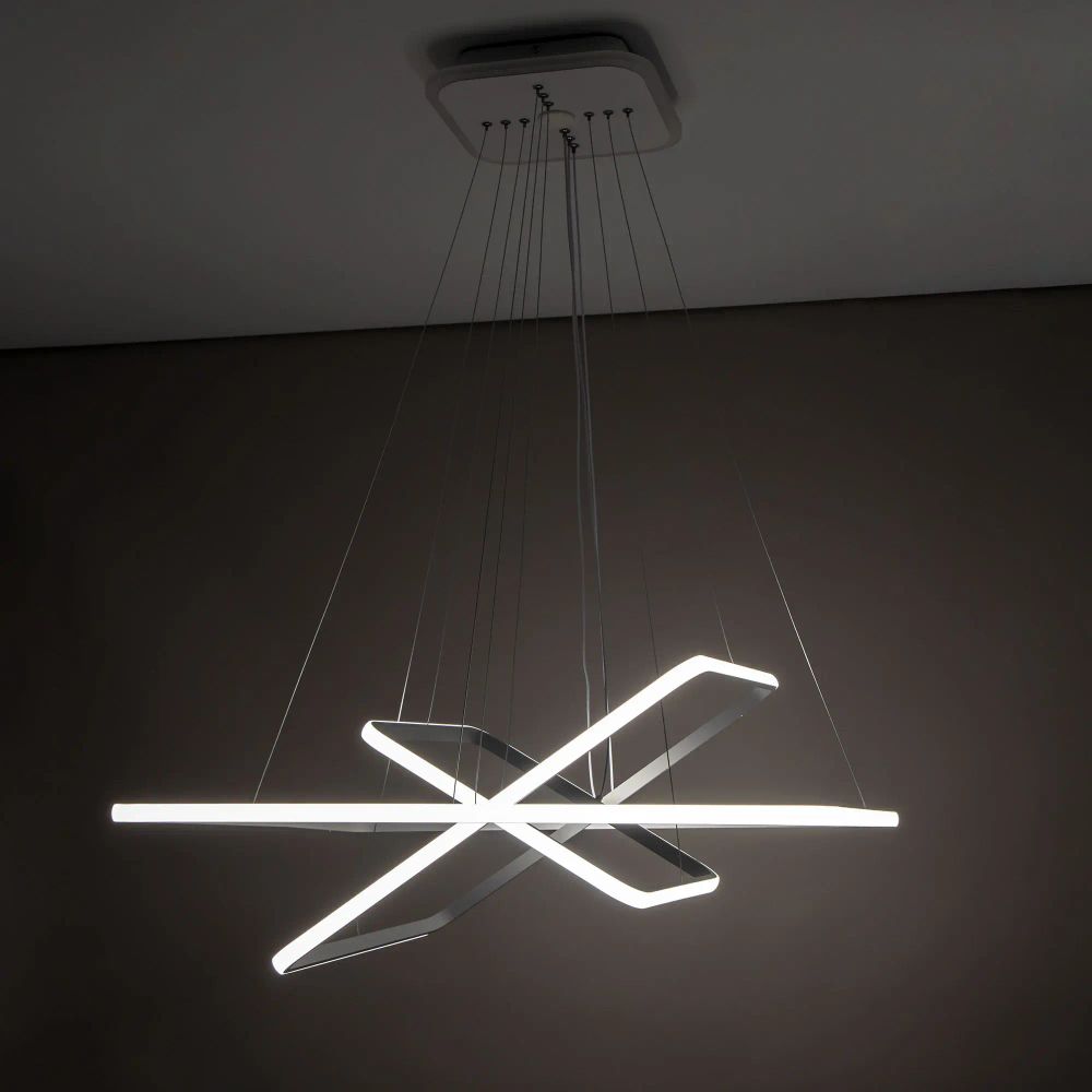 Citilux Неон Смарт CL731AK110E Умная подвесная люстра Белая