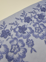 Вышивка на сетке 3D василек К770 правая