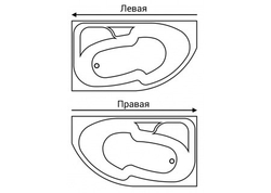 Ванна София 170-левая
