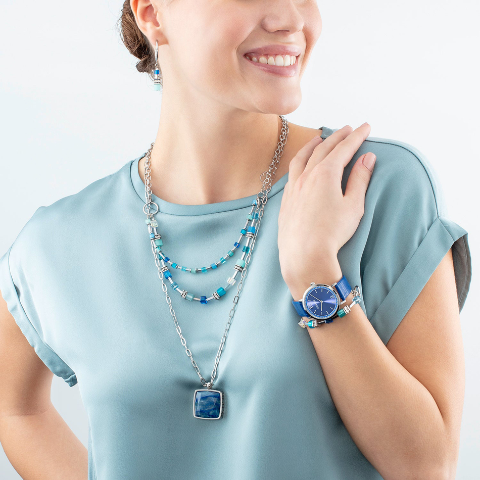Колье-трансформер 4-in-1 Coeur de Lion Turquoise 4715/10-0600