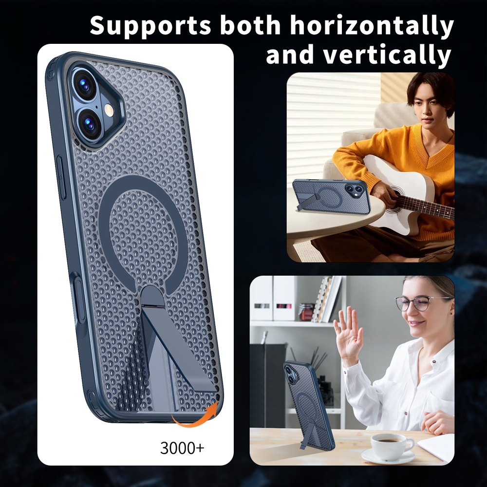 Прозрачный чехол Mesh Pro Magnetic Case для iPhone 16 Plus