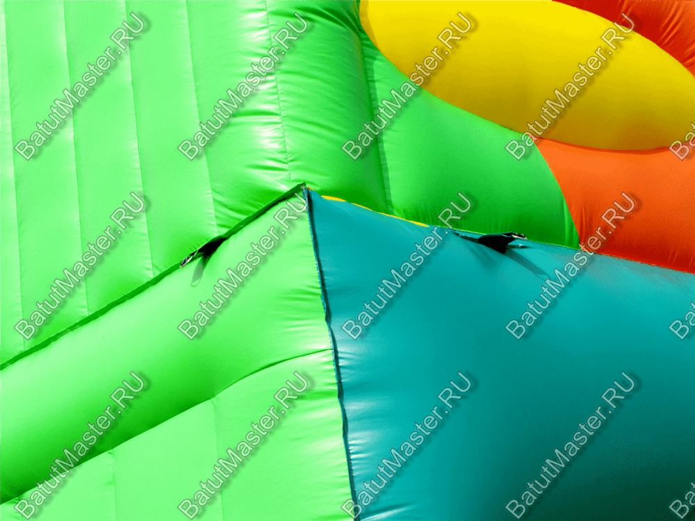 Батут-горка "Дракон 3" с шипами, два входа 10*5*8 м