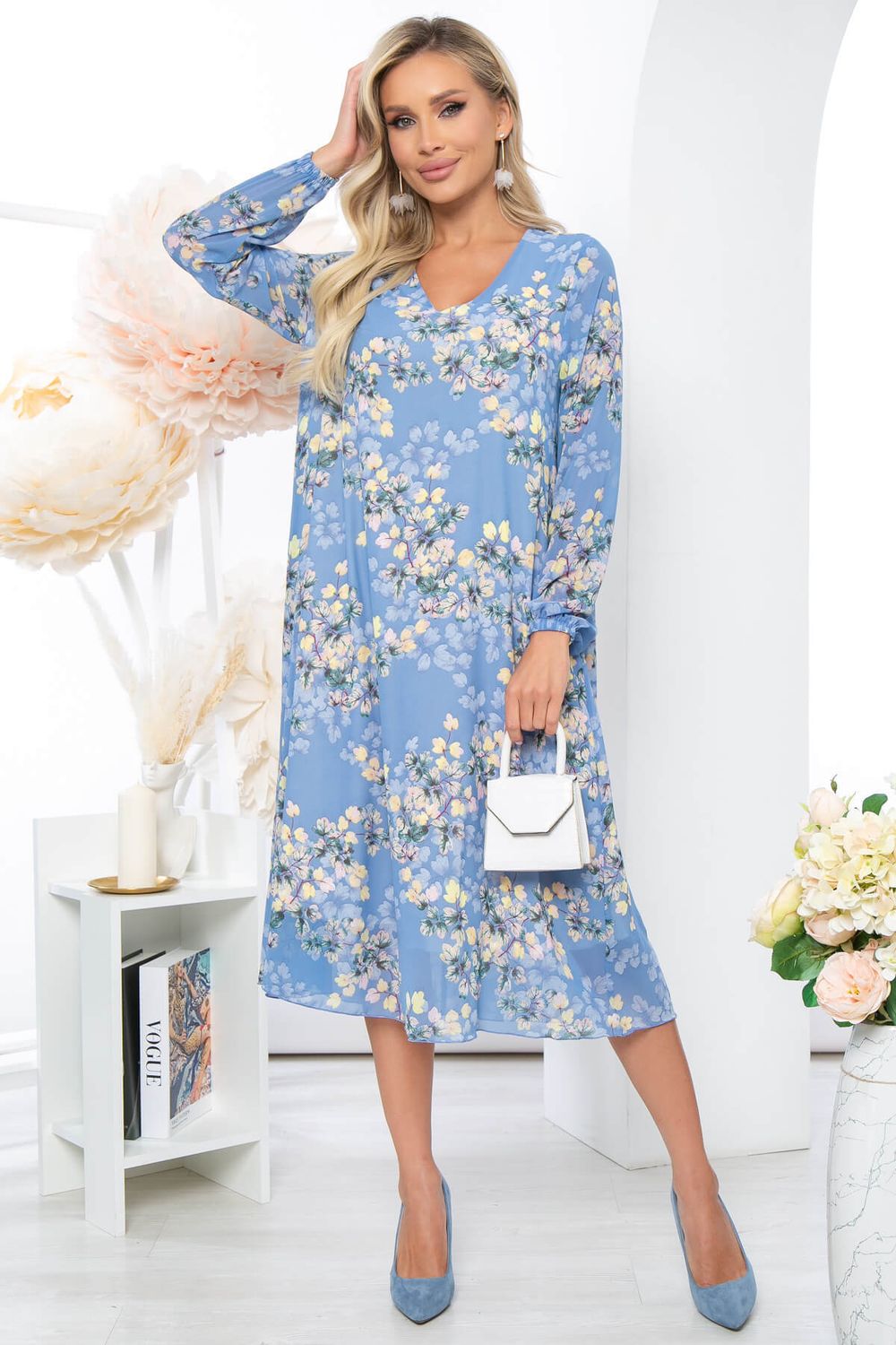 Платье "Волшебная история" (голубое) П5204 LT Collection