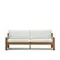 Трехместный уличный диван Forcanera из массива тика, 218 см