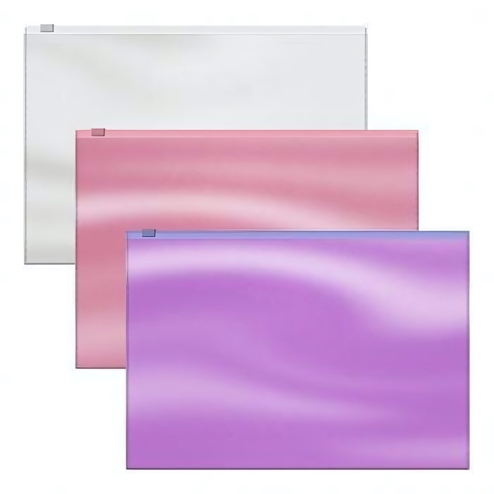 Zip-пакет пластиковый A4, Glossy Candy, ассорти (Erich Krause)