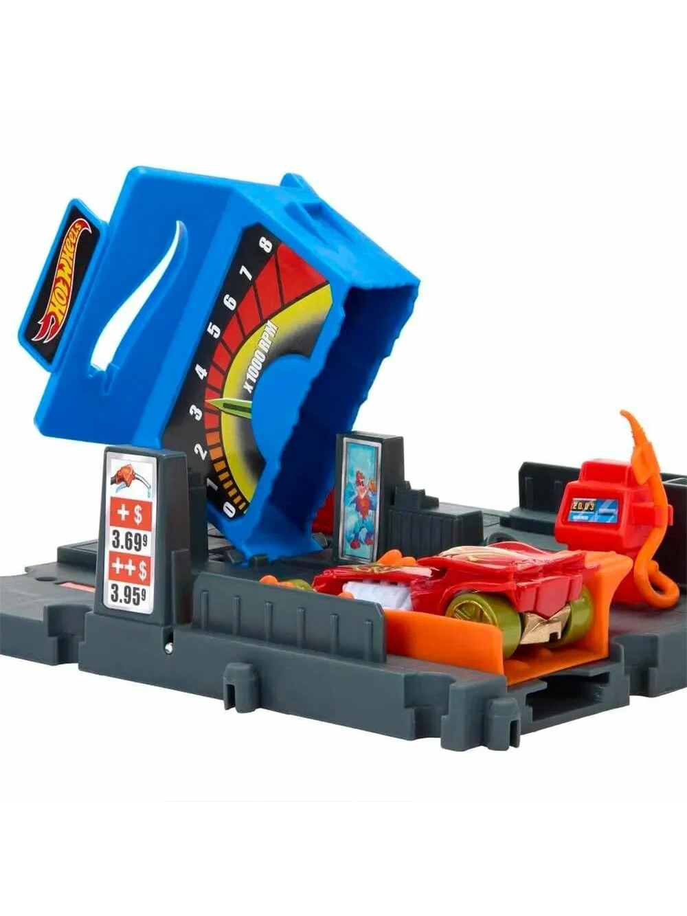Заправка-трек Hot Wheels Городской исследователь HKX45 | City Explorer Fuel Station Shift | игровая заправочная 1:64 3+