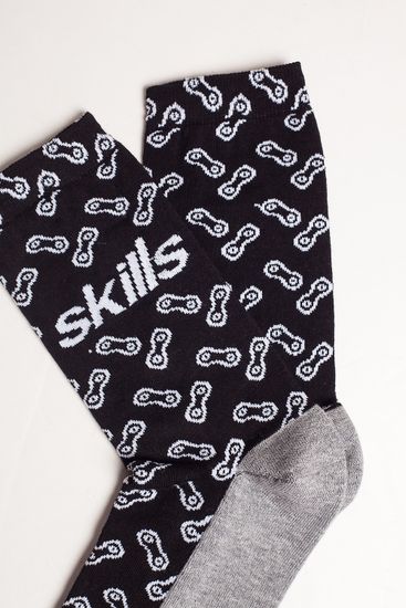 Носки SKILLS Цепи Черный 40-44