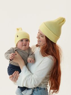 Шапка вязаная-резинка хлопковая КЭП(Груша)