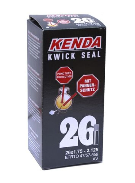 Камера антипрокольная с герм 26" авто ниппель 1,75-2,125 (47/57-559) KWICK SEAL KENDA