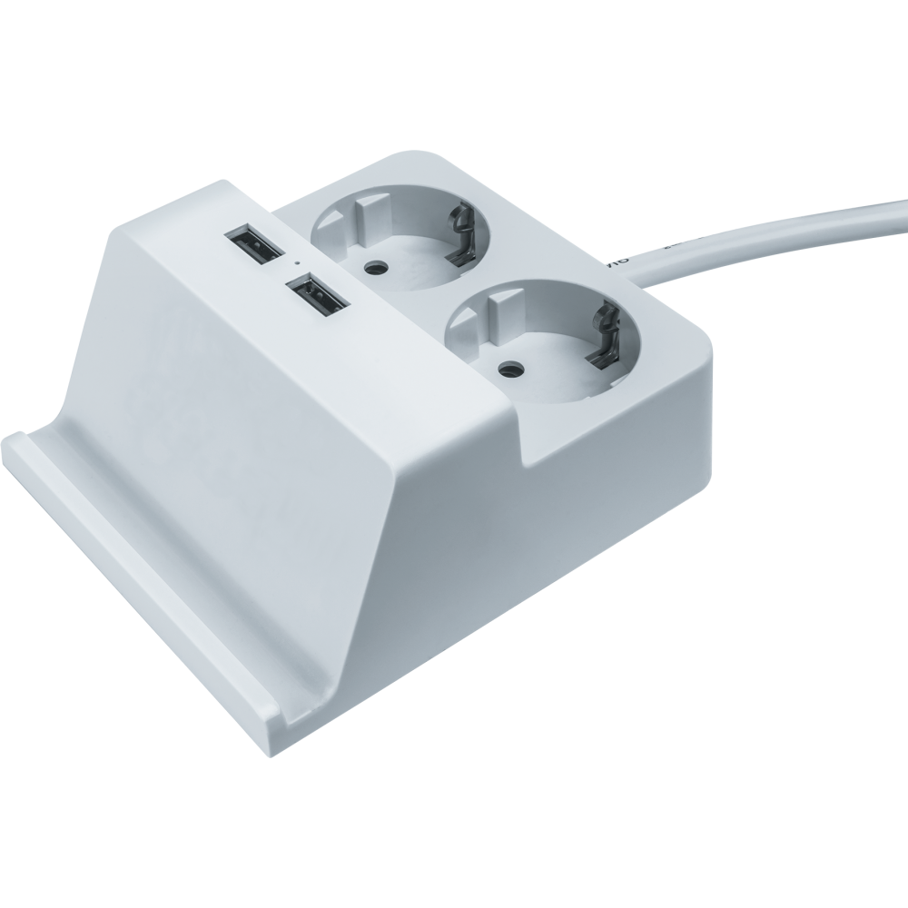 Удлинитель Navigator 61 457 NPE-USB03-02-150-E-3X1с/з 2 гн.1.5м USB2.1A