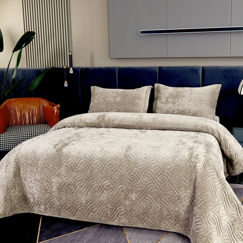 Покрывало 240x260 Sofi De MarkO Деварта бежевое