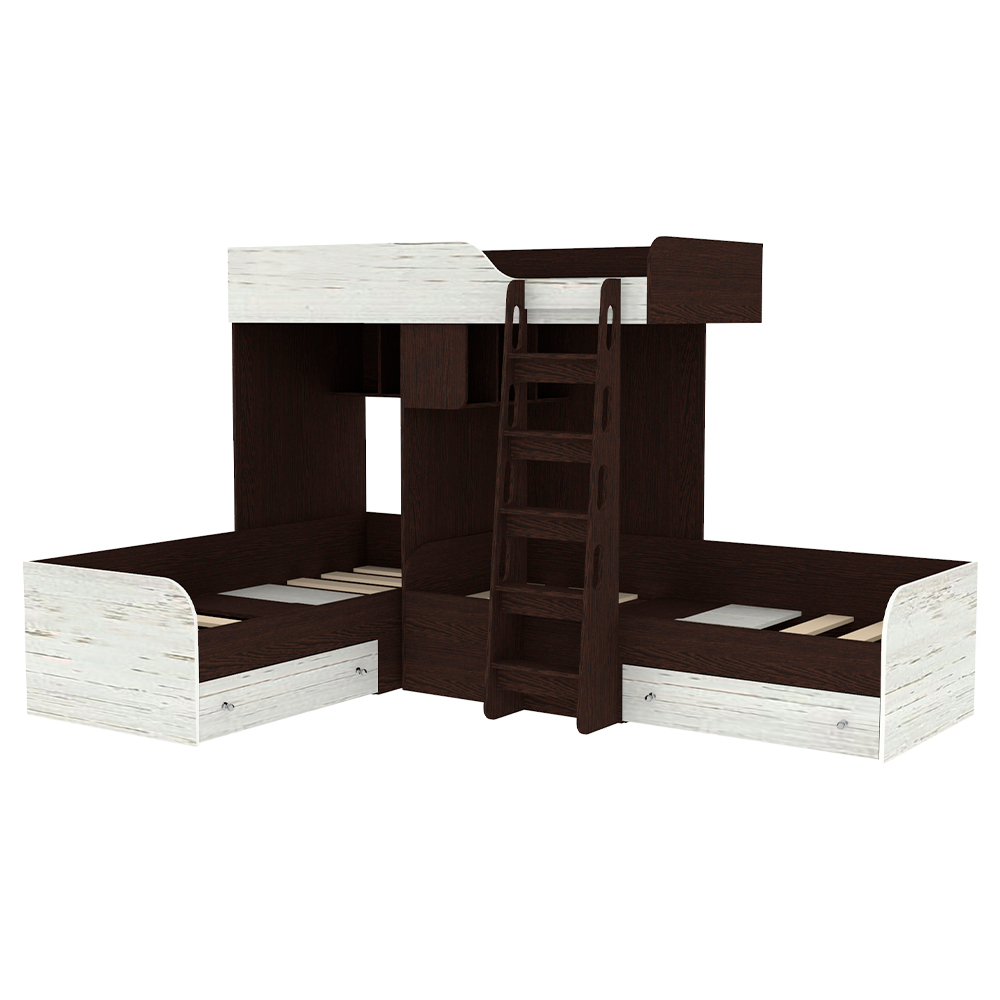 Кровать-чердак КарИВи Трио Венге Винтерберг