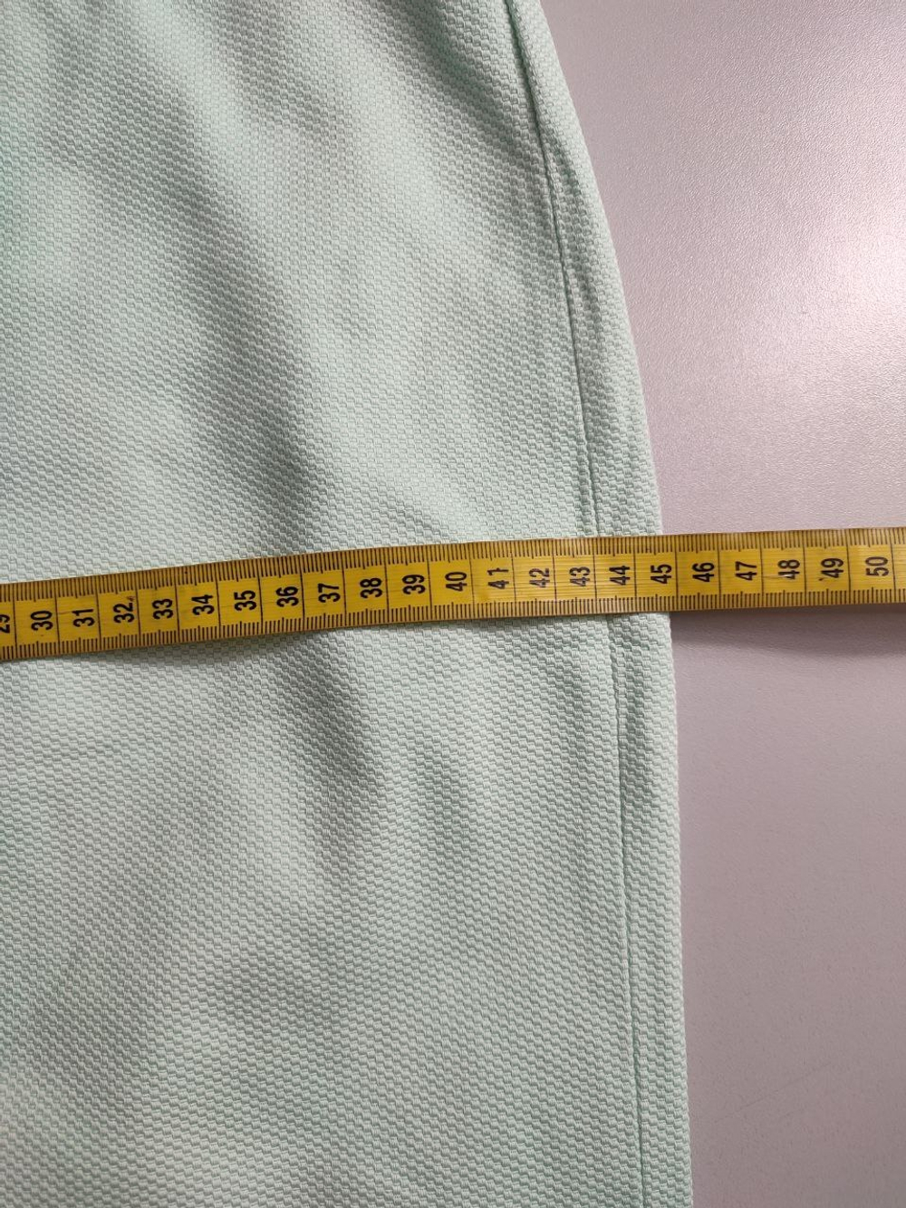 Юбка красивого мятного цвета, маркировка 34, визуально 40 размер