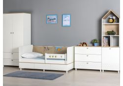 Софа Эльга белый шагрень